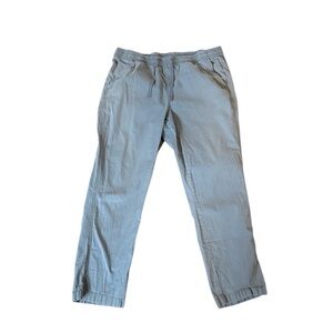 LL Bean Women’s Favorite Fit stretch cotton pants color gray Size 16